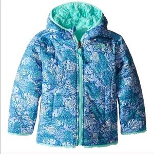🦋 Girls North Face Reversible Coat - Size 6 🦋
